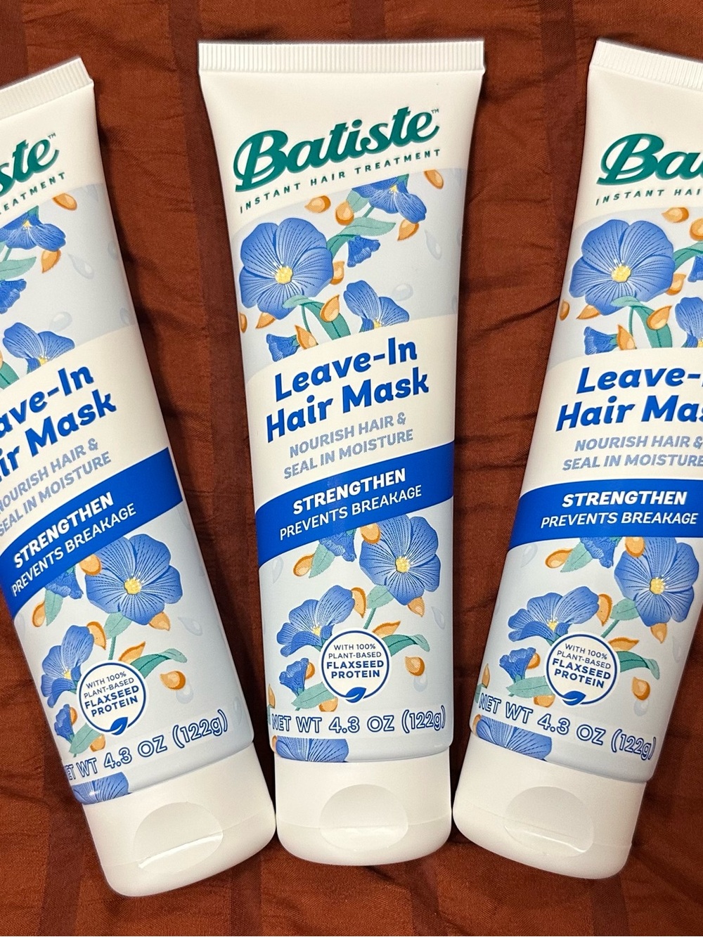 Batiste Strengthen Leave-In Hair Mask - Flaxseed Blue Floral